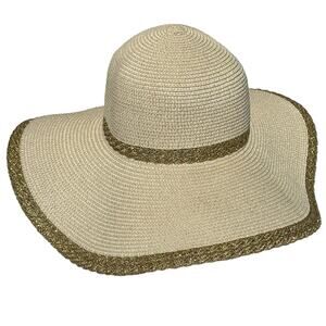 Tan & Gold Cruise Club Sun Hat